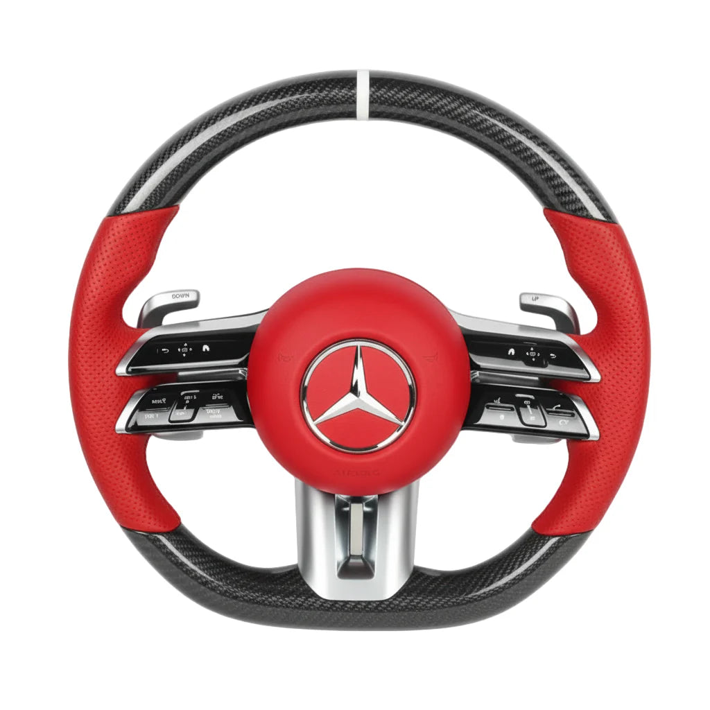 2009–2024 Mercedes-Benz Carbon Fiber Steering Wheel – Customizable (AMG & Non-AMG Models)
