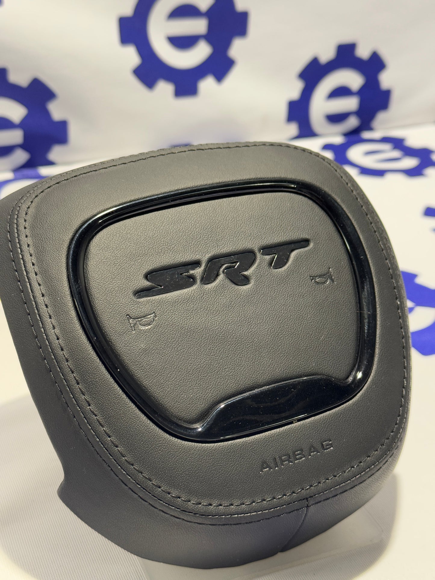 2015-2023 Dodge Airbag Cover - Black Leather