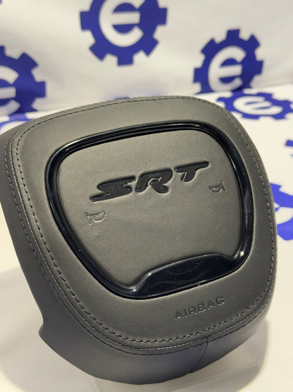 2015-2023 Dodge Airbag Cover - Black Leather