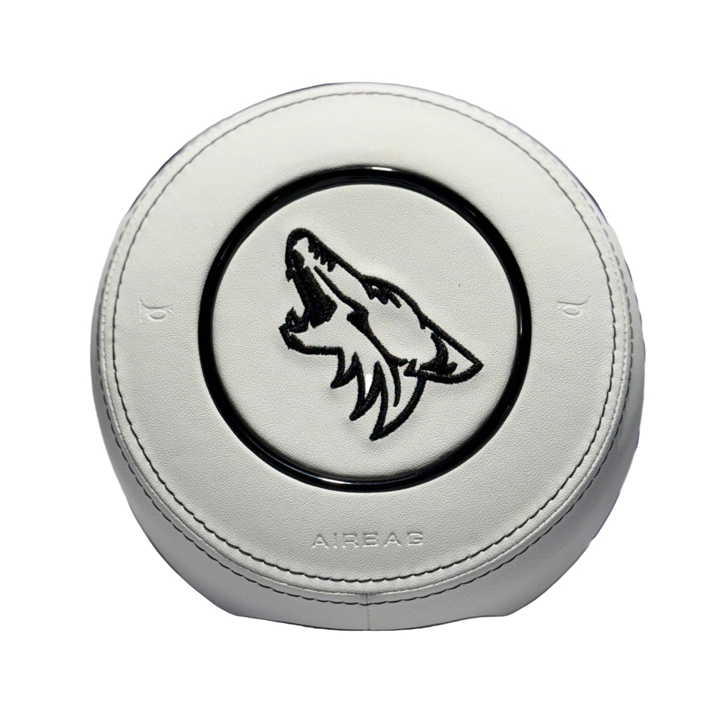 Ford Mustang Coyote Airbag Cover - White Leather
