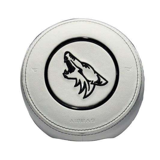 Ford Mustang Coyote Airbag Cover - White Leather