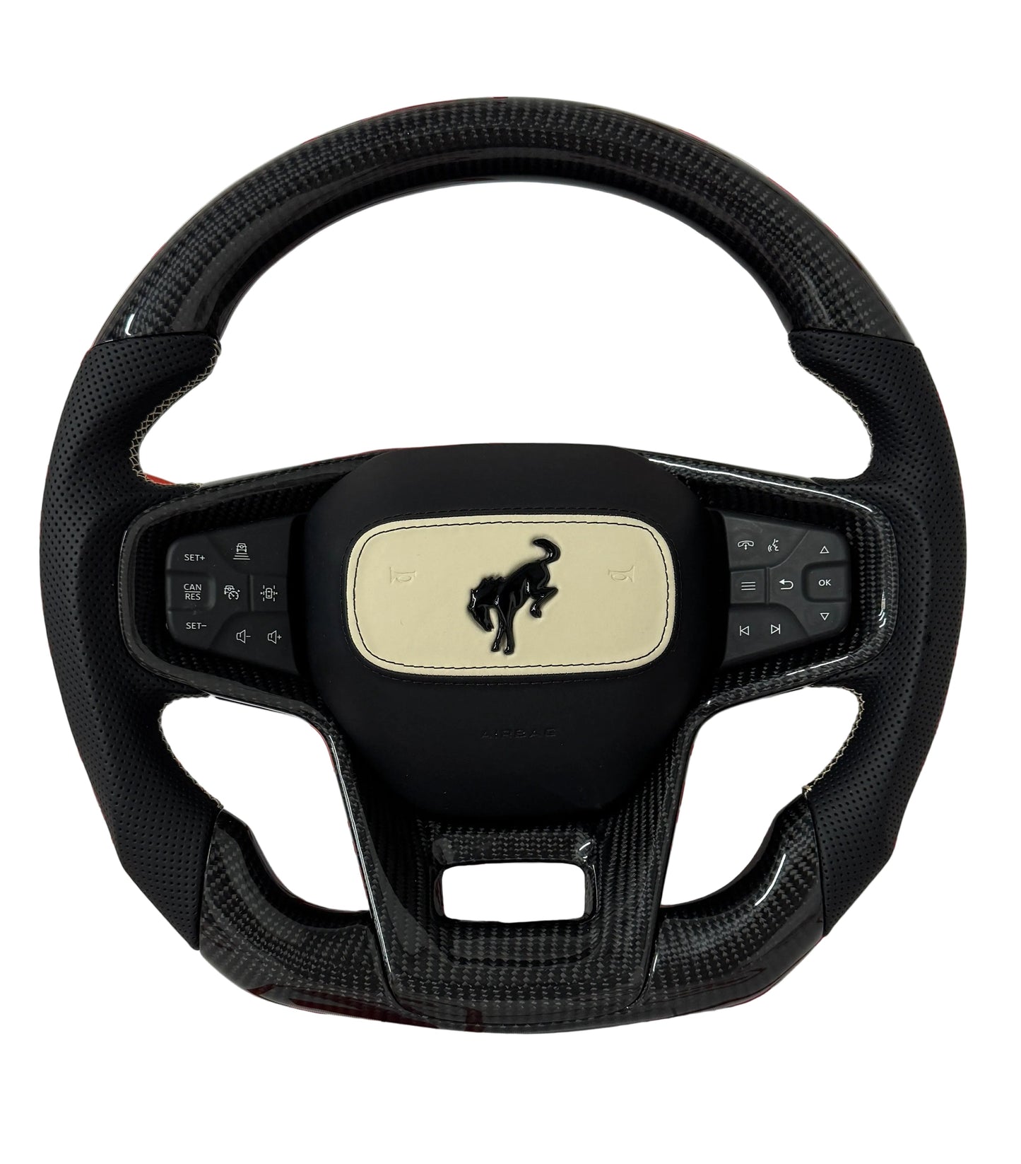2021+ Ford Bronco Carbon Fiber Steering Wheel – Customizable