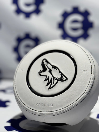 Ford Mustang Coyote Airbag Cover - White Leather