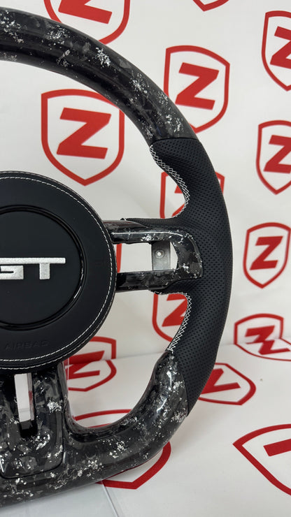 2015-2023 Ford Mustang Carbon Fiber Steering Wheel - Customizable