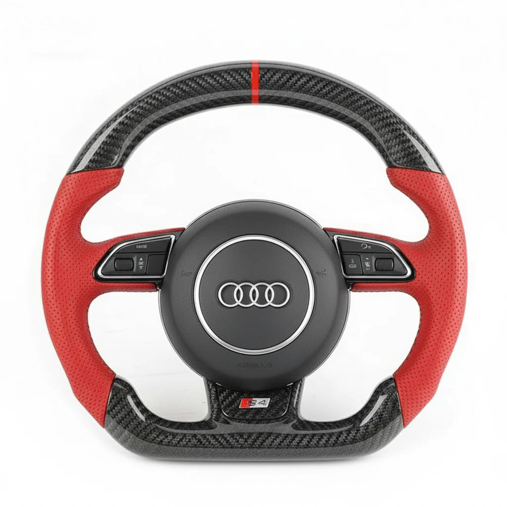2010-2021 Audi A / S / RS Style (1st Gen) Carbon Fiber Steering Wheel - Customizable