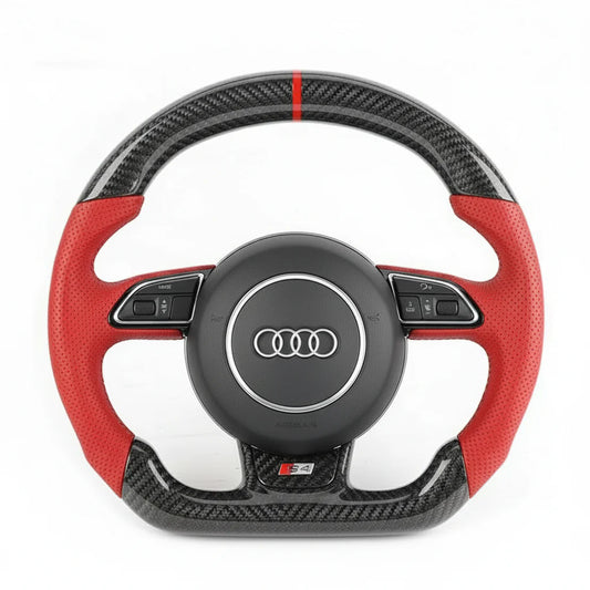 2010-2021 Audi A / S / RS Style (1st Gen) Carbon Fiber Steering Wheel - Customizable