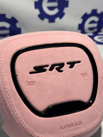 2015-2023 Dodge Airbag Cover - Pink Alcantara