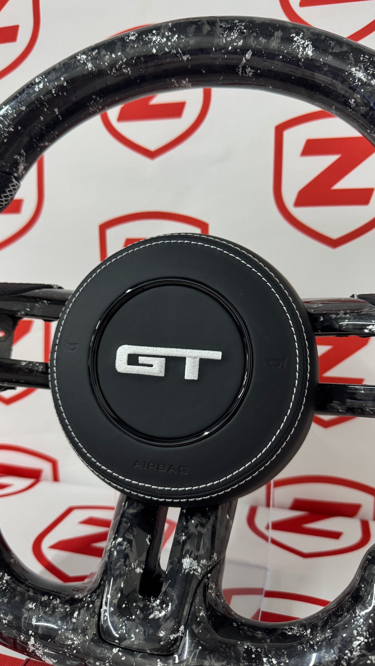 2015-2023 Ford Mustang Carbon Fiber Steering Wheel - Customizable