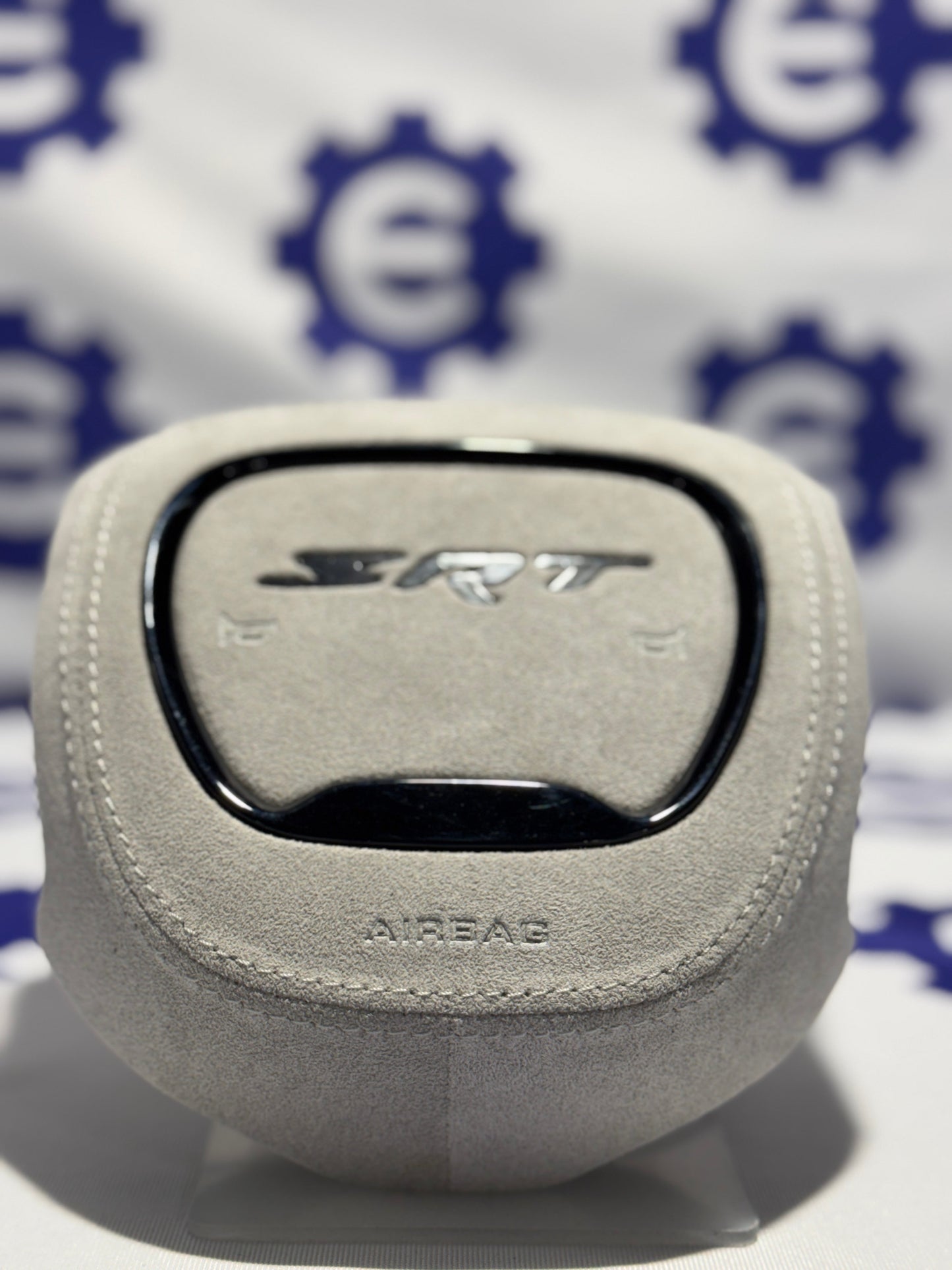 2015-2023 Dodge Airbag Cover - Grey Alcantara