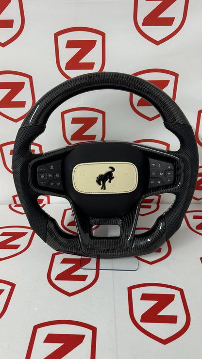 2021+ Ford Bronco Carbon Fiber Steering Wheel – Customizable