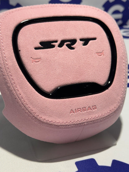 2015-2023 Dodge Airbag Cover - Pink Alcantara