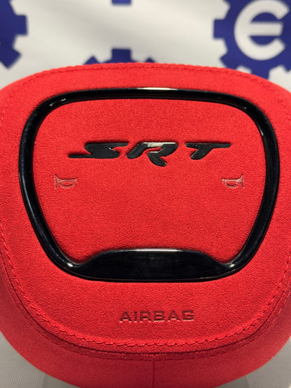 2015-2023 Dodge Airbag Cover - Red Alcantara