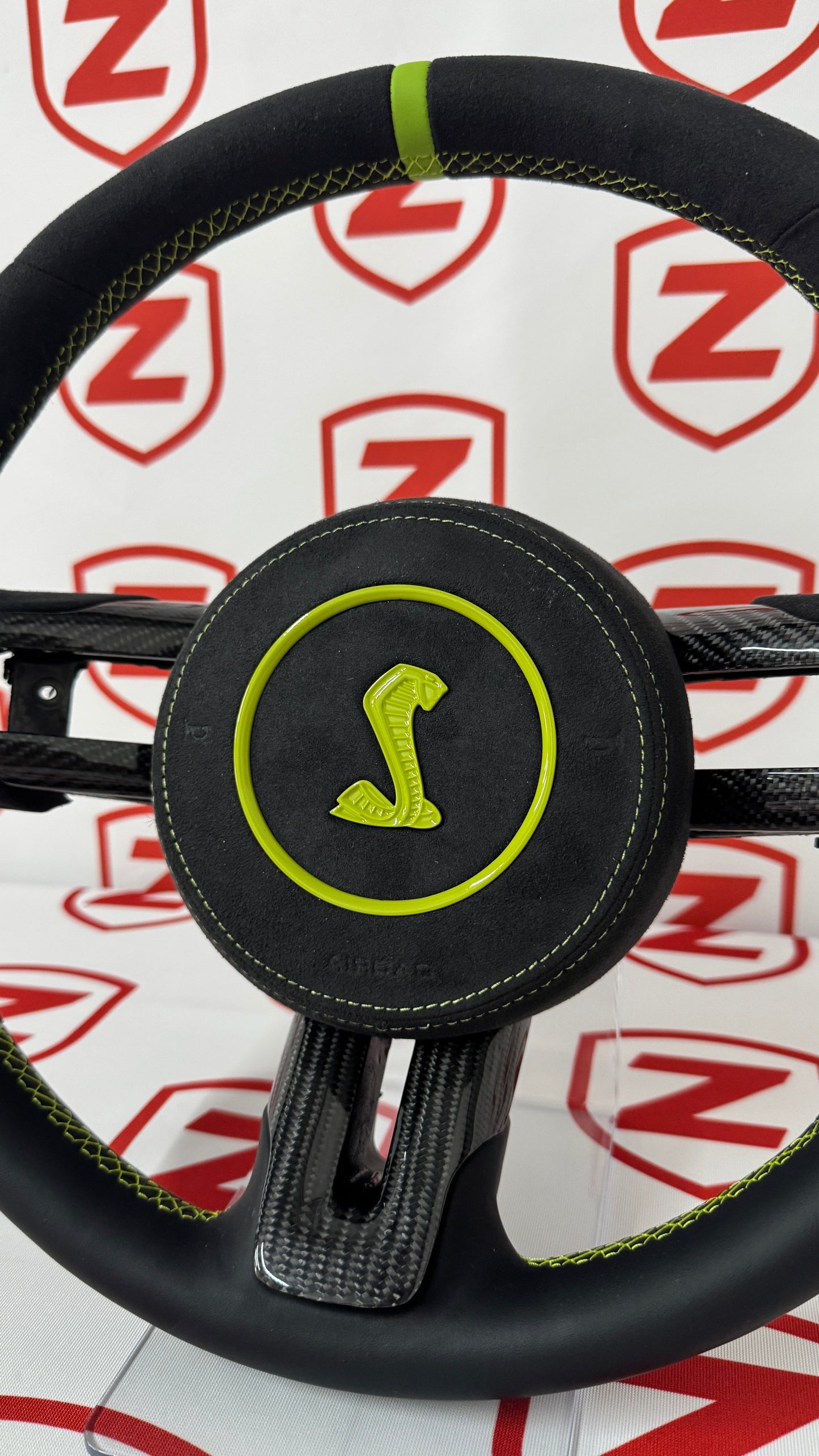 2015-2023 Shelby GT350/GT500 Carbon Fiber Steering Wheel - Customizable