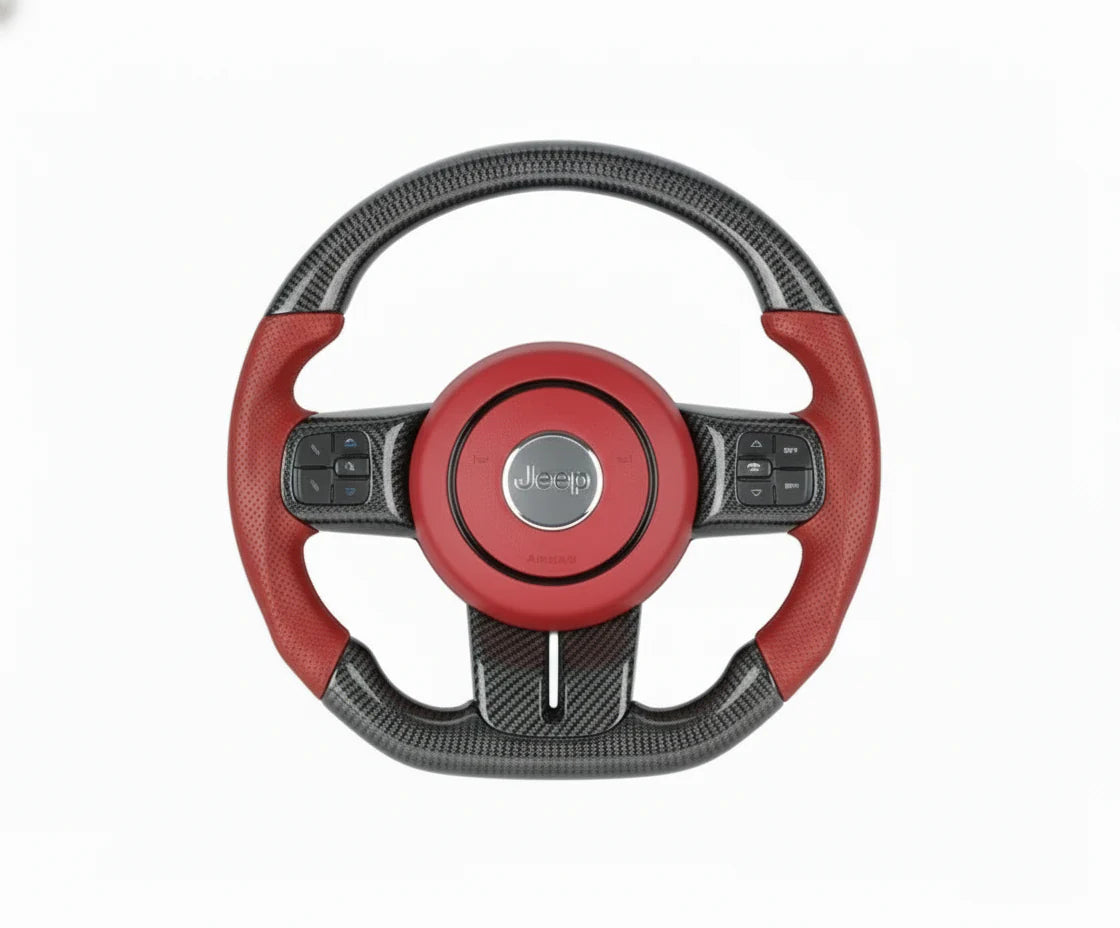2011-2017 Jeep Wrangler Carbon Fiber Steering Wheel - Customizable