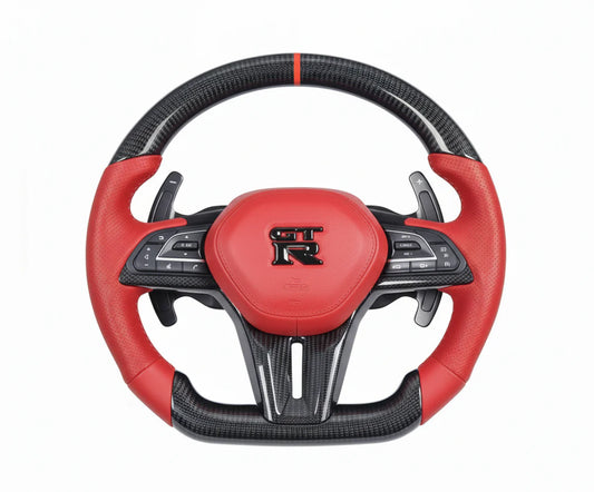 2017-2022 Nissan GTR R35 Carbon Fiber Steering Wheel - Customizable