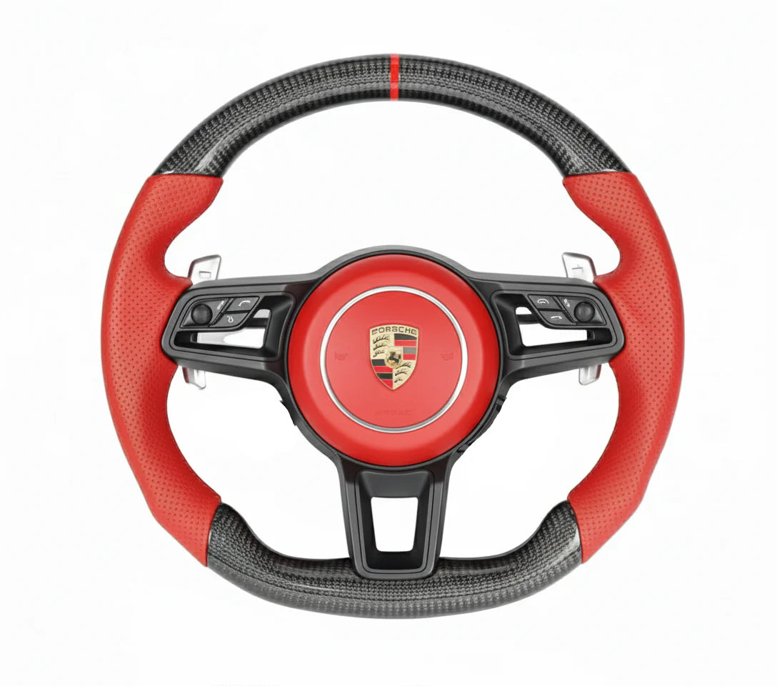 2013-2024 Porsche Cayman 718 Carbon Fiber Steering Wheel - Customizable
