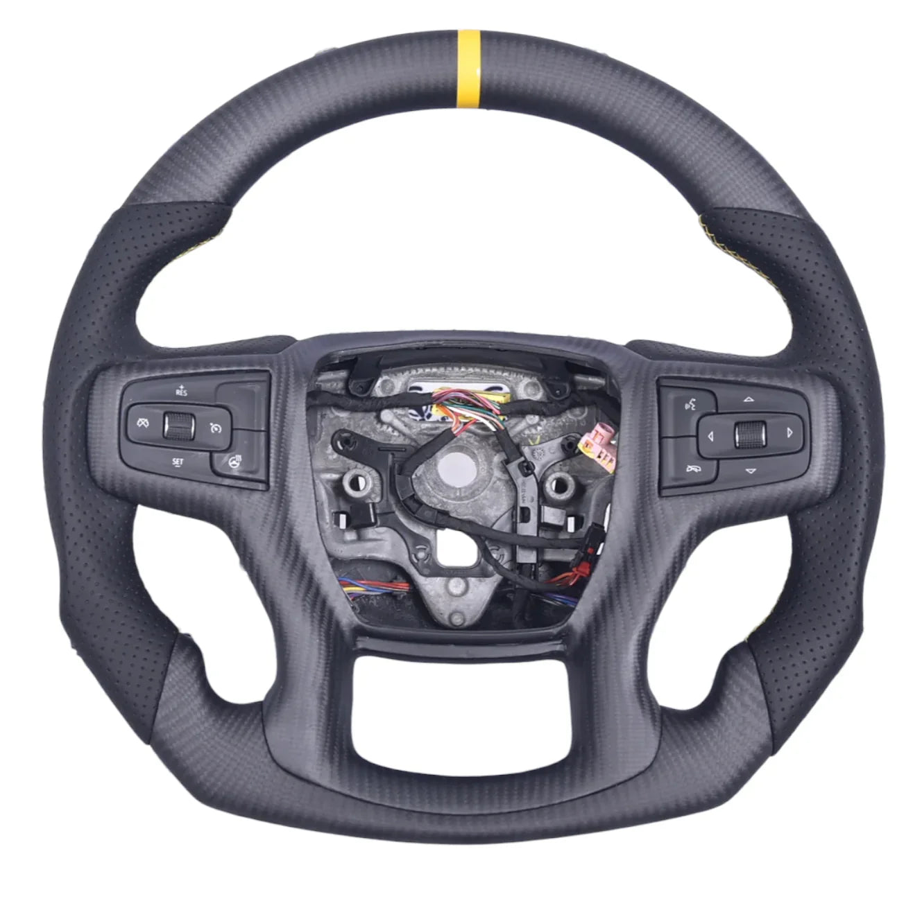 2019-2025 Chevrolet Silverado/GMC Sierra Carbon Fiber Steering Wheel - Customizable