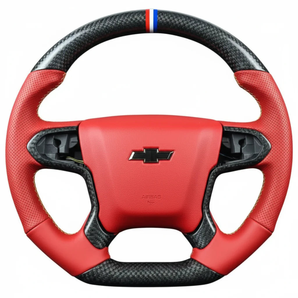 2014–2018 Chevrolet Silverado / Suburban / Tahoe Carbon Fiber Steering Wheel – Customizable