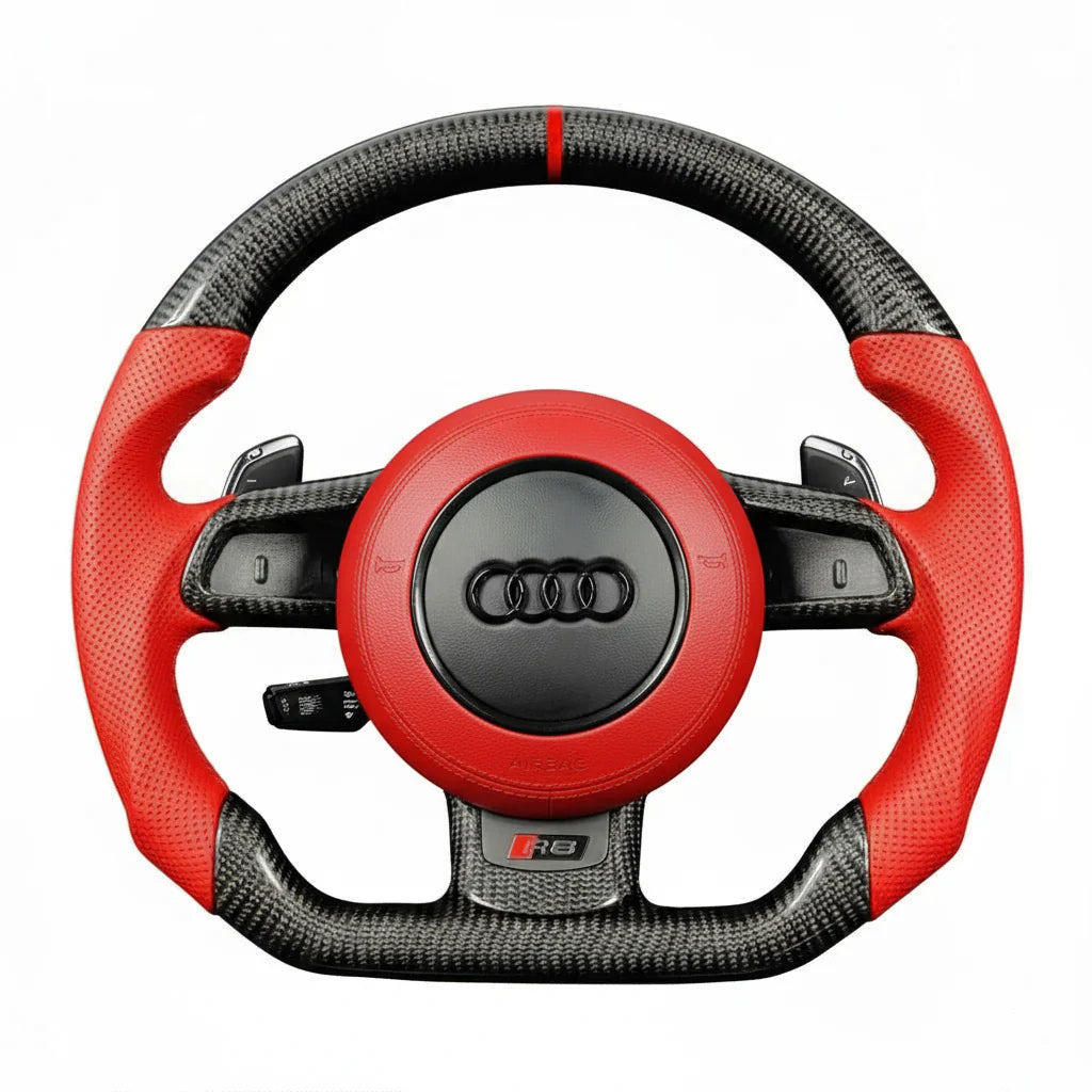 2008-2015 Audi R8 Carbon Fiber Steering Wheel - Customizable