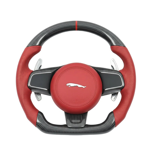 2014-2021 Jaguar F-Type Carbon Fiber Steering Wheel - Customizable