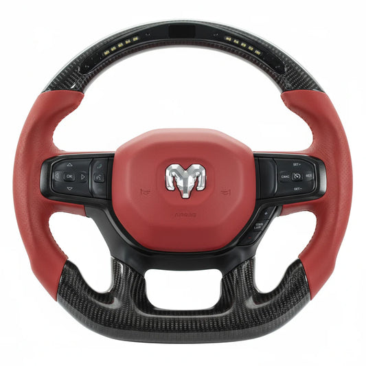 2021-2023 Dodge Ram / TRX Carbon Fiber Steering Wheel - Customizable
